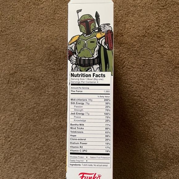 Funko x Star Wars Boba Fett Cinnamon Coated Cereal Shirt BOX ONLY (JUST THE BOX) - Picture 6 of 10